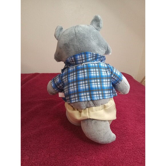 Build-A-Bear Oliver Raccoon Great Wolf Lodge 12" Inc  Plush Stuffed Animal - Picture 3 of 5